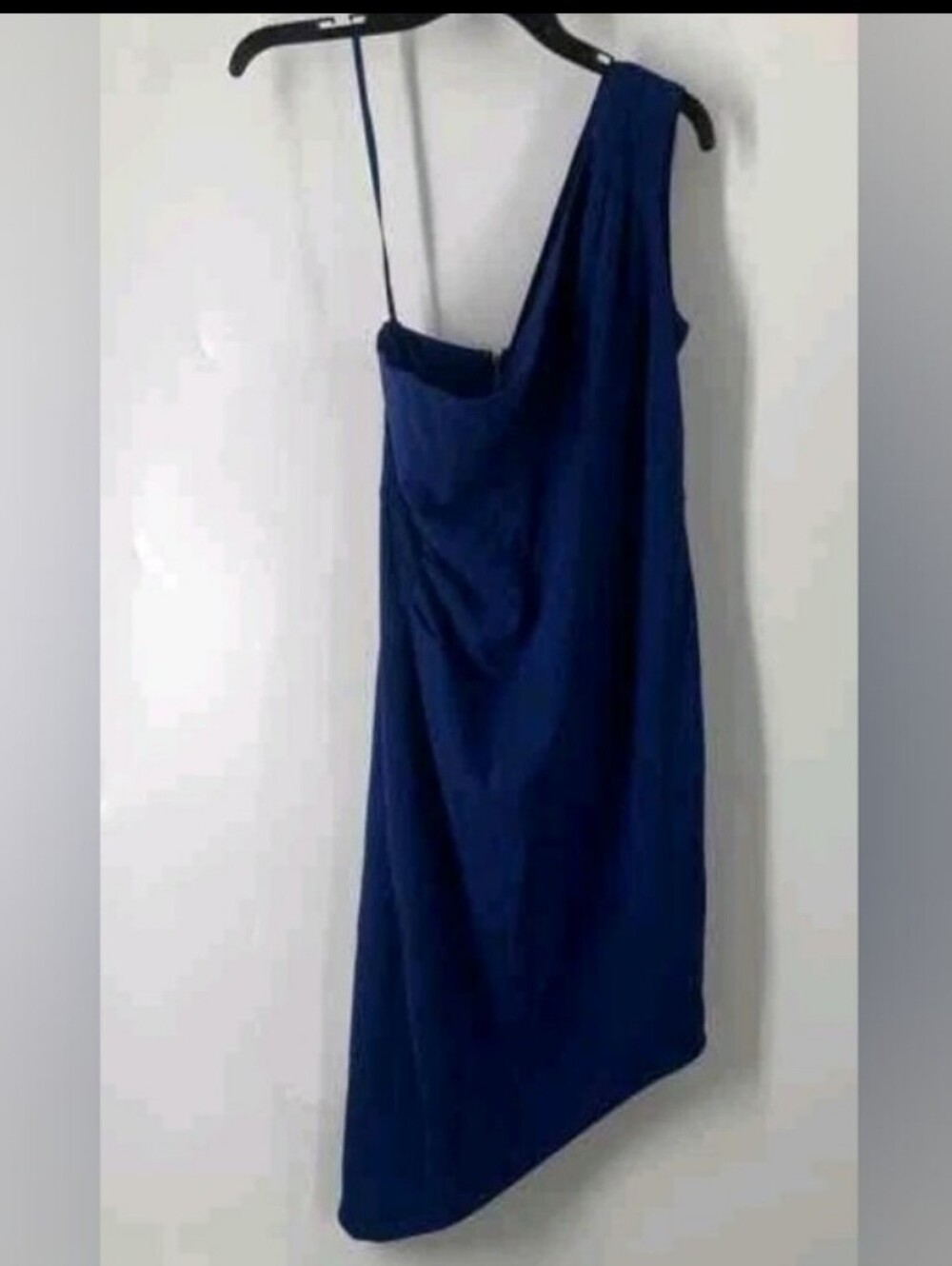 BCBGMAXAZRIA Women's Lesli Blue One Shoulder Asymmetric Hem Dress NWT Sz 8